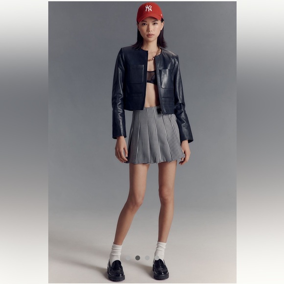 Leather Anthropologie NWT Lamarque Linette Leather Jacket size XL. - Picture 3 of 11